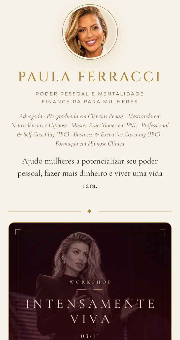 Página de Paula Ferracci